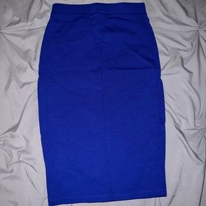 Blue Midi Skirt